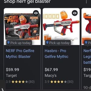 Nerf pro mythic gel blaster with 5000 glow in the dark orbeez